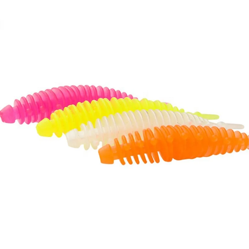 Hot Sale 52mm Trout Soft Bait TPE Material Trout Fishing Lure for Trolling in Saltwater or Freshwater Jigging Lure Type