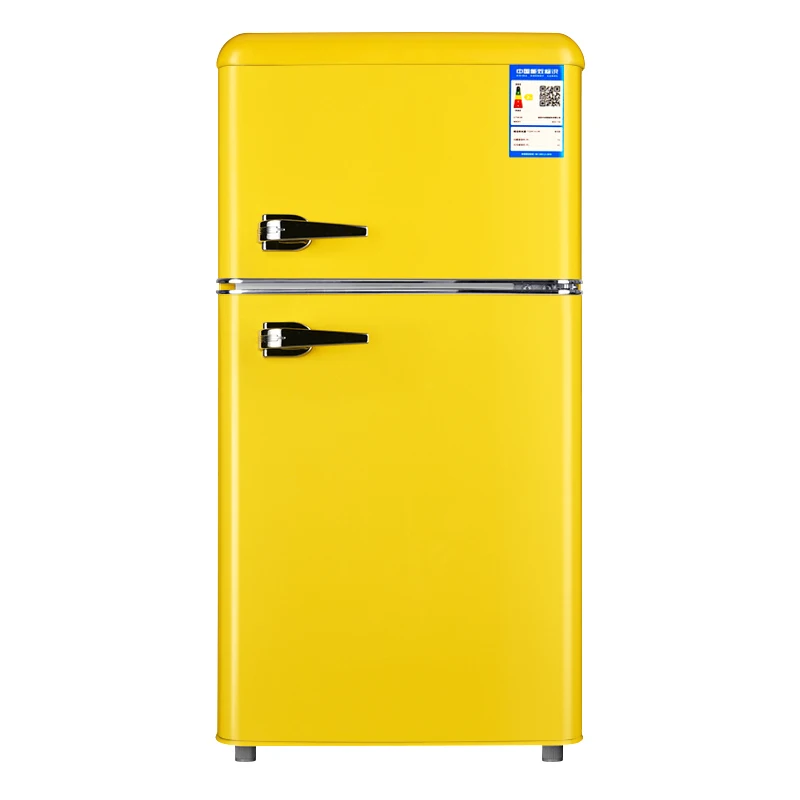 Retro refrigerator freezer retro style refrigerator portable small fridge