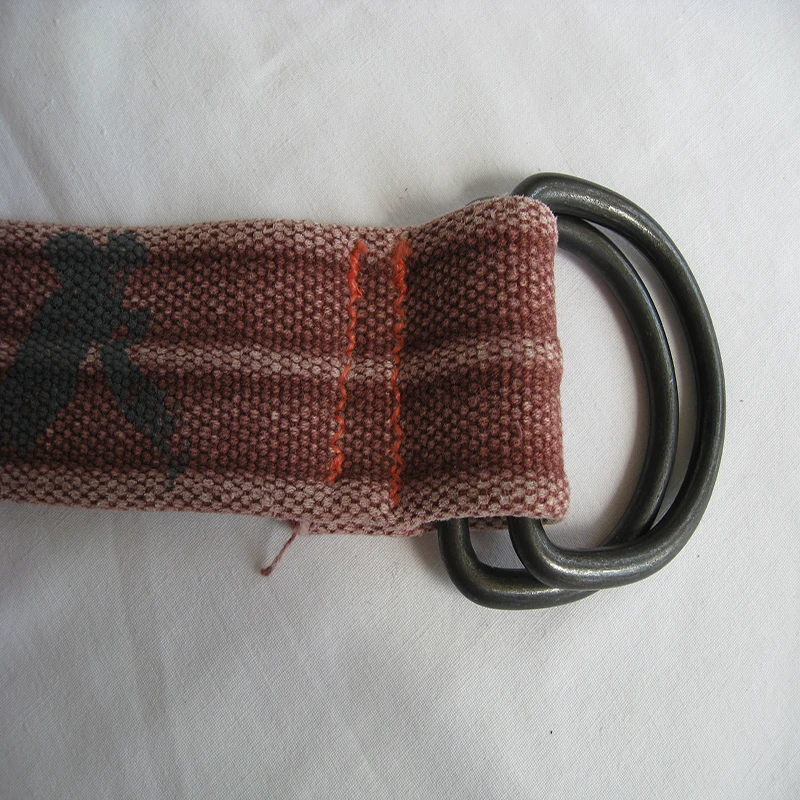 38MM pure cotton environmental protection men and women D-ring belt