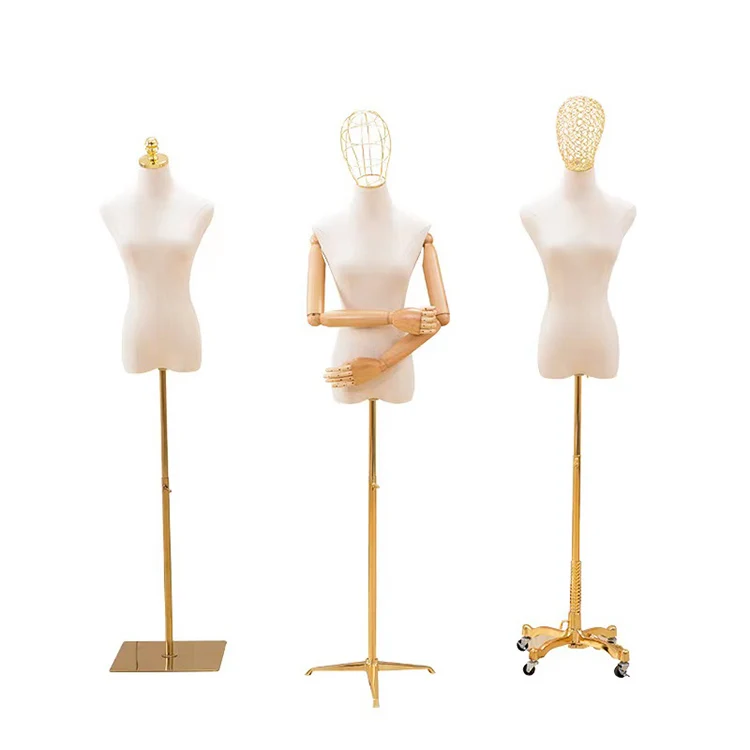 Handmade Fashion Design Headless Wood Hands Female Mannequin