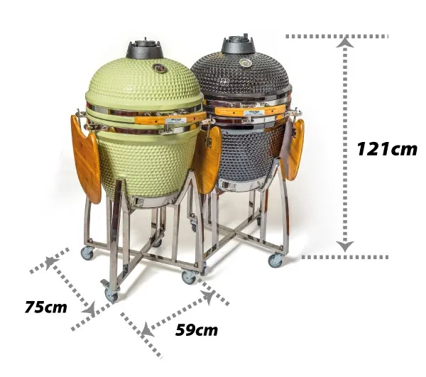 Auplex Green Barbecue big XL 21 inch pro Kamado Egg Charcoal Outdoor Kitchen BBQ Grill