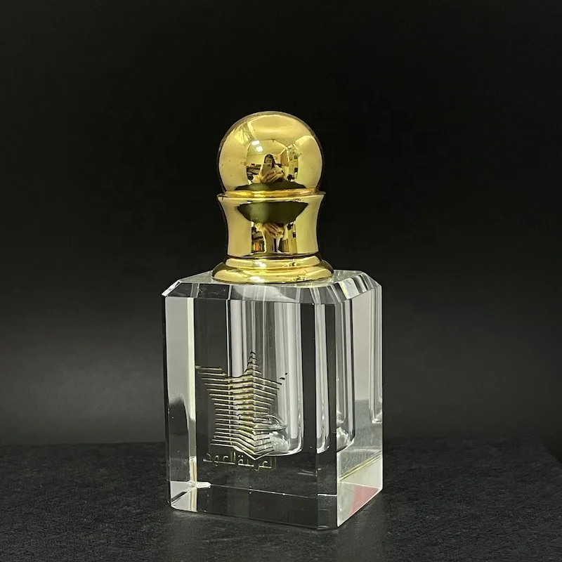 BM unique luxury 3ml arabic perfume oil bottle custom luxury screw attar arabian oud bottles