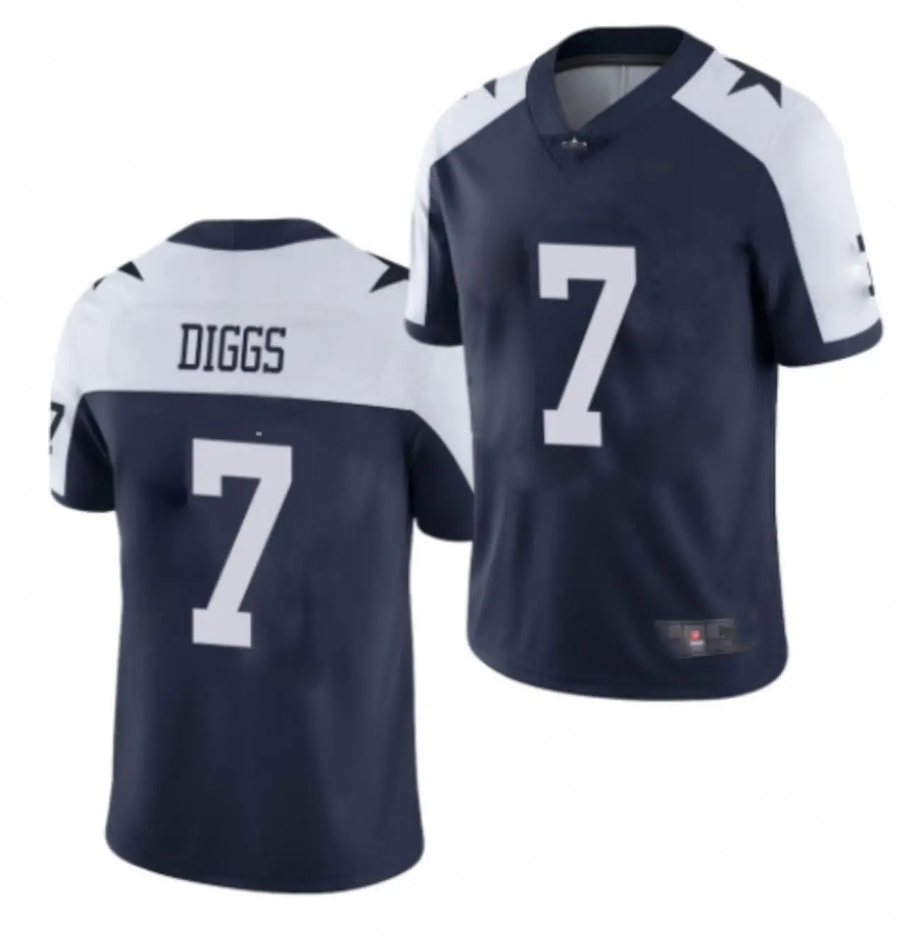 Оптовая продажа 2022 футболки с вышивкой Даллас #7 Diggs #8 Aikman #9 Smith для американского футбола
