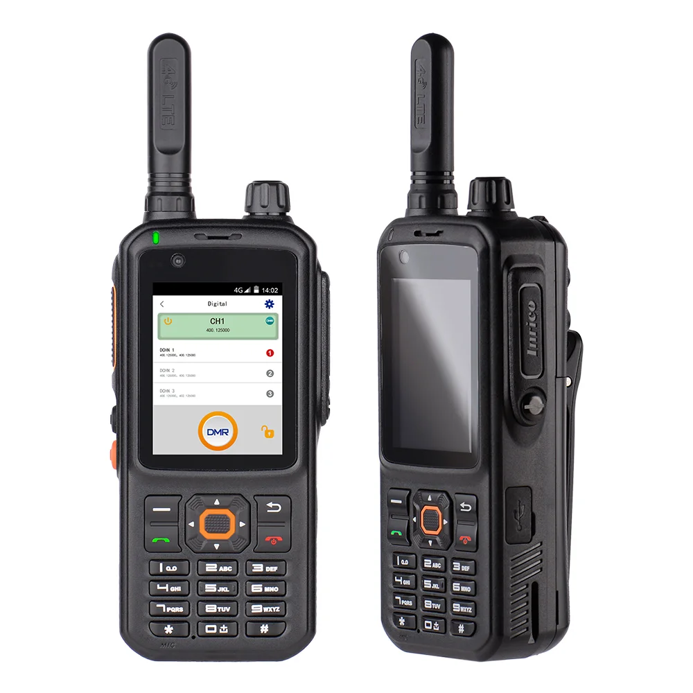 wireless network intercom handheld walkie talkie radio Inrico dual band UHF VHF radio T368 Multi mode DMR+POC walkie talkie