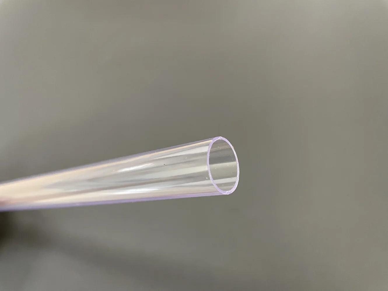 Transparent hard plastic PVC tube for decoration