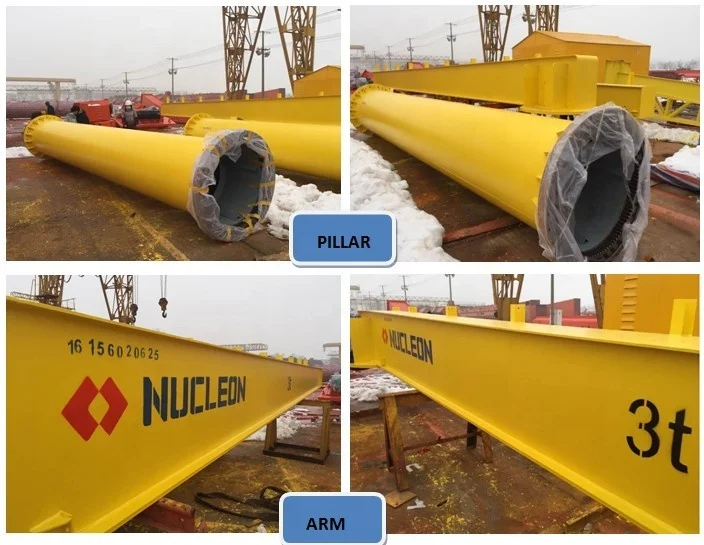 Wall Cantilever Crane Swiveling Crane Free Standing small 500kg jib crane for sale