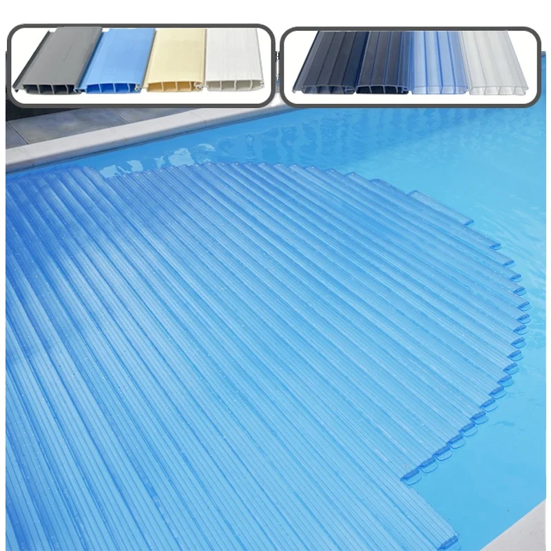 Transparent Polycarbonate rigid electric thermal  pool protect cover telescopic winter pool covers
