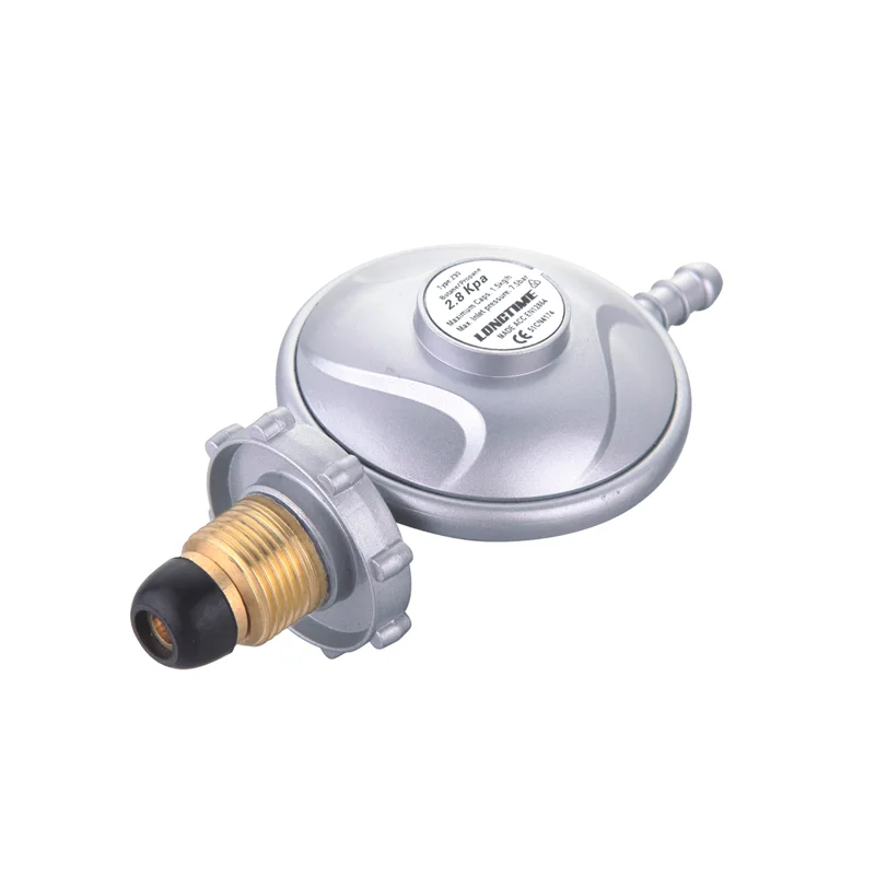 SANS South Africa Zimbabwe Hose Use Bullnose 3/8 BSP 2.8Kpa Gas Regulator for 3kg 5kg 7kg Gas Cylinder