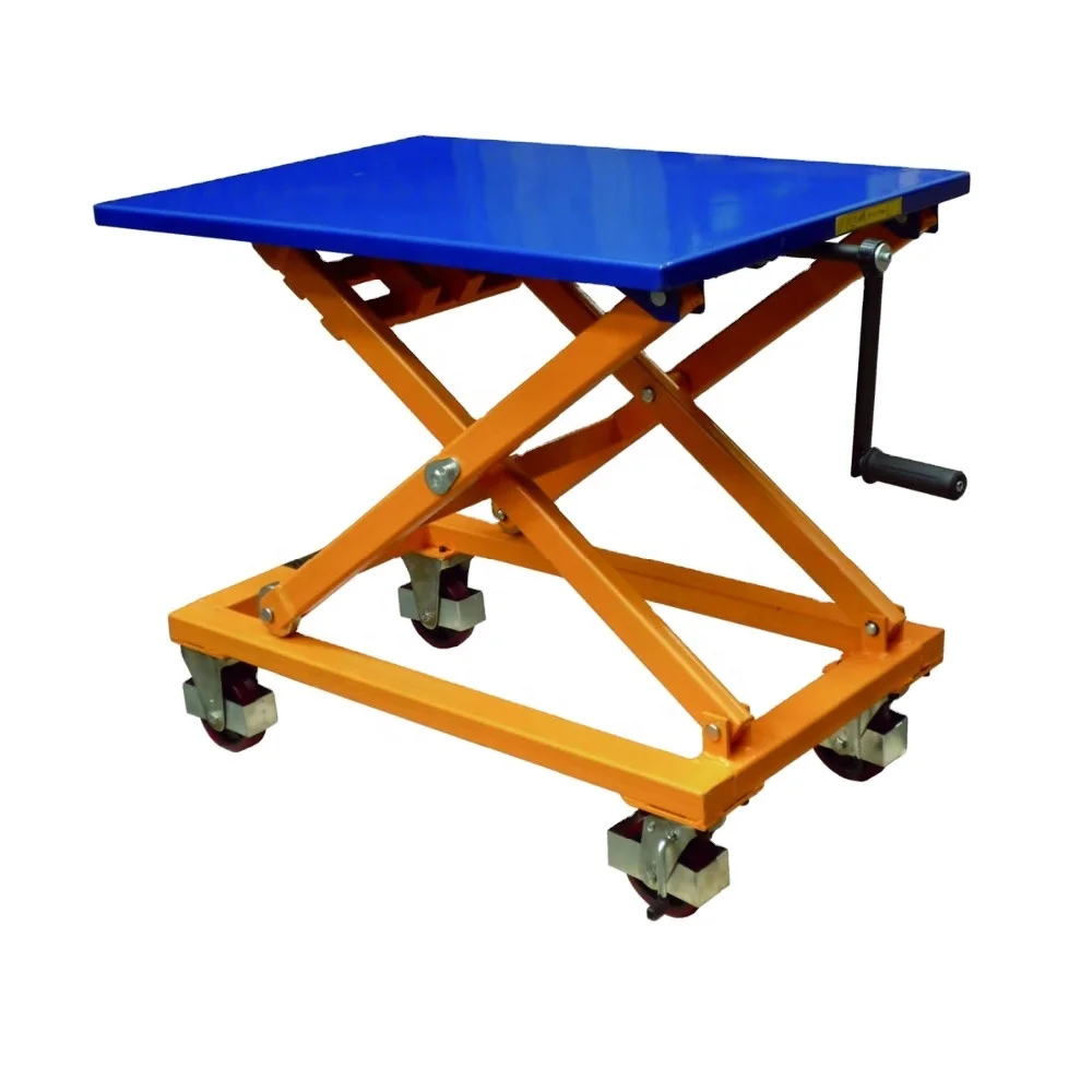 
Prevent Oil Leakage Screw Type Spindle Mini Scissor Lift Table 