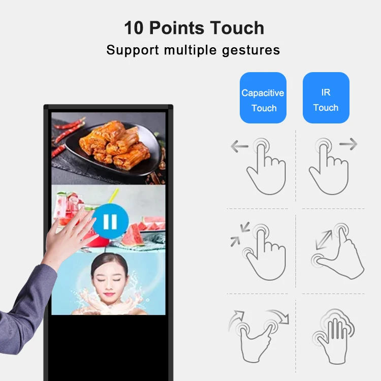 Factory Price Ultra Thin Kiosk Touch Screen for Retail Display Solutions