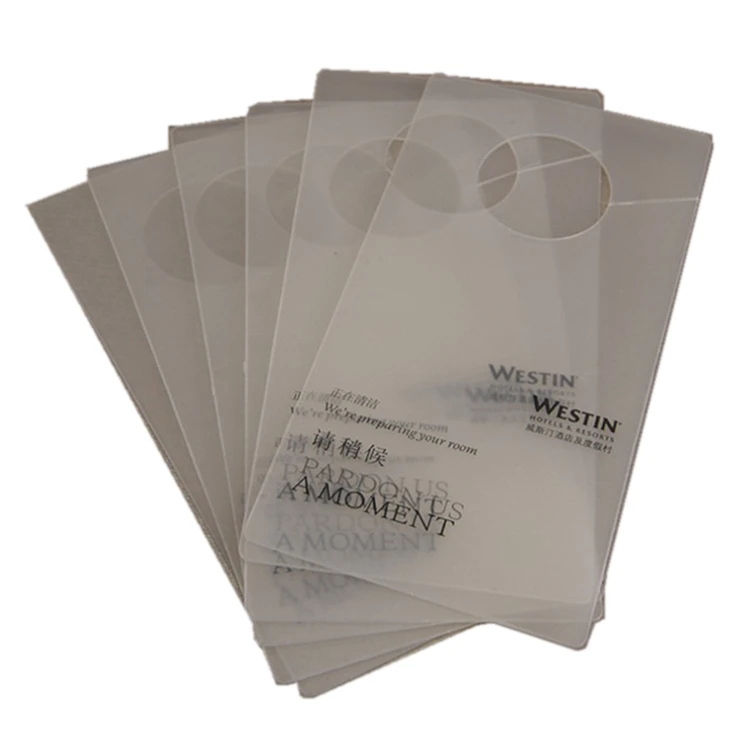 Manufacturer customized PP tag identification card plastic waterproof frosting hanging