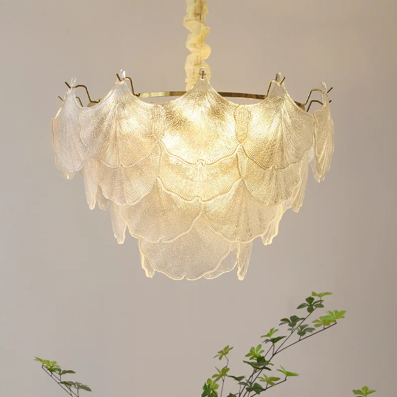 2024 French Luxury Modern Glass Chandeliers Pendant Lights For Kitchen Restaurant