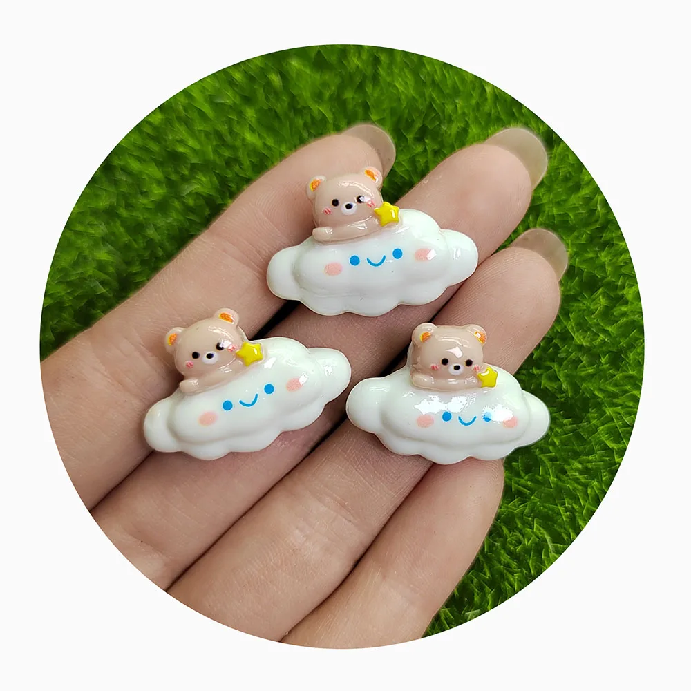 Craft Kits Rainbow Bear Cartoon Animal Slime DIY Resin Beads for Embellished Shoes Custom Hat Clothing Unique Handbags