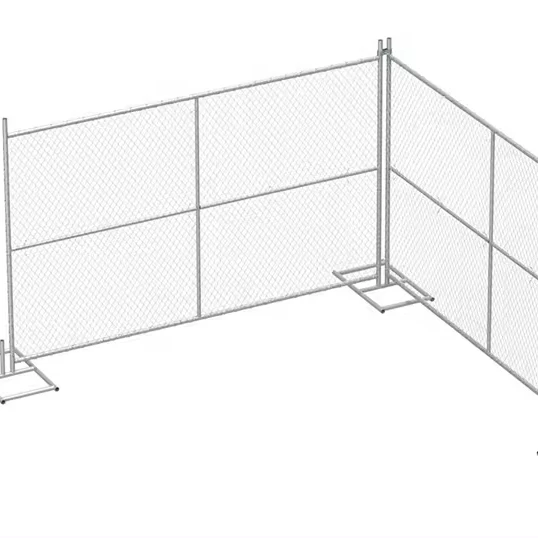 High quality galvanized 6x12 chainlink temporary fence panels for America construction site temporary fencing