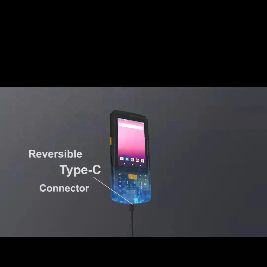 4 inch rugged handheld Android 11 IP65 2D barcode scanner NFC BT UHF RFID reader PDA