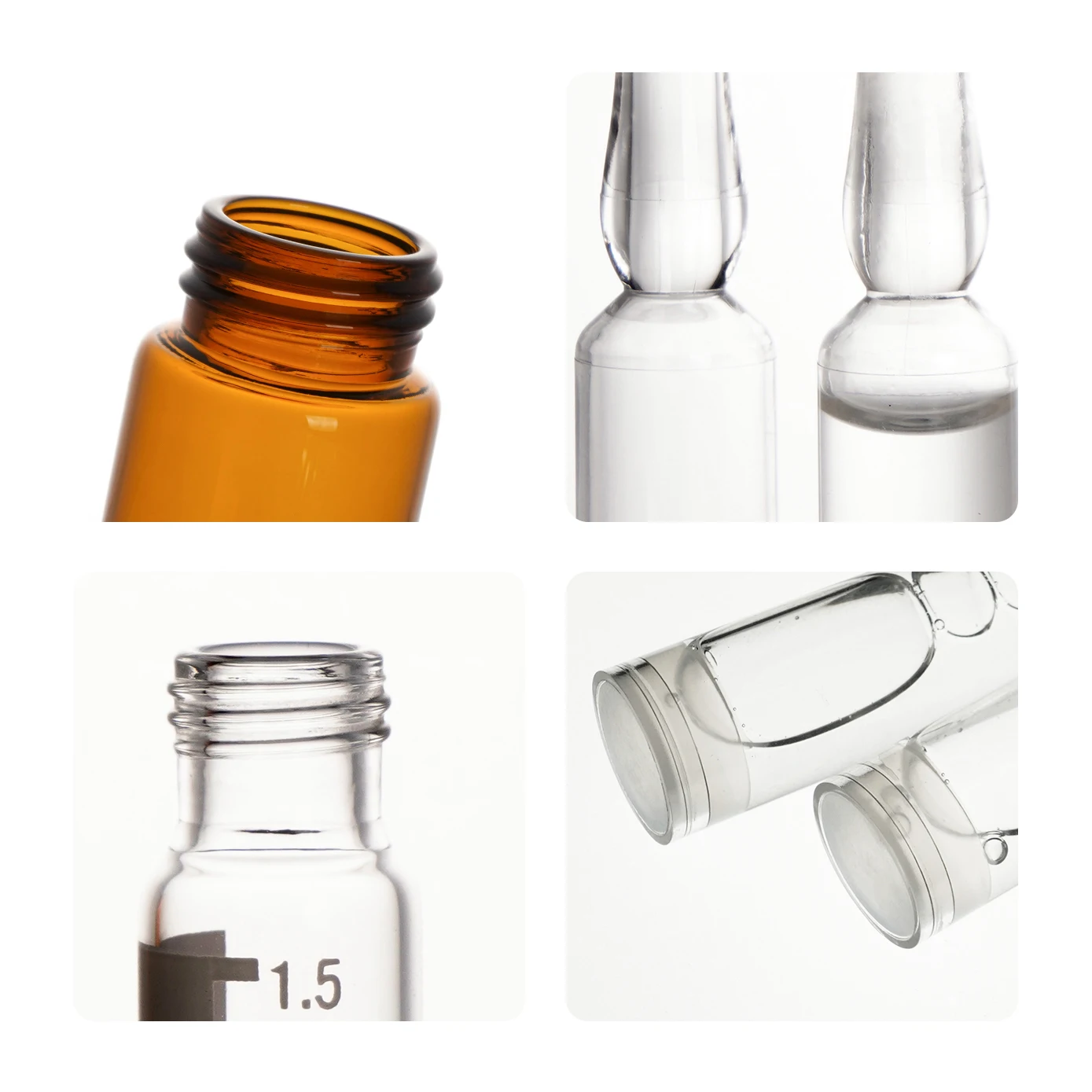 Wholesale Brown Medical Screw-top Capsule Glass Packaging 20ml 30ml Medicine Bottle Amber