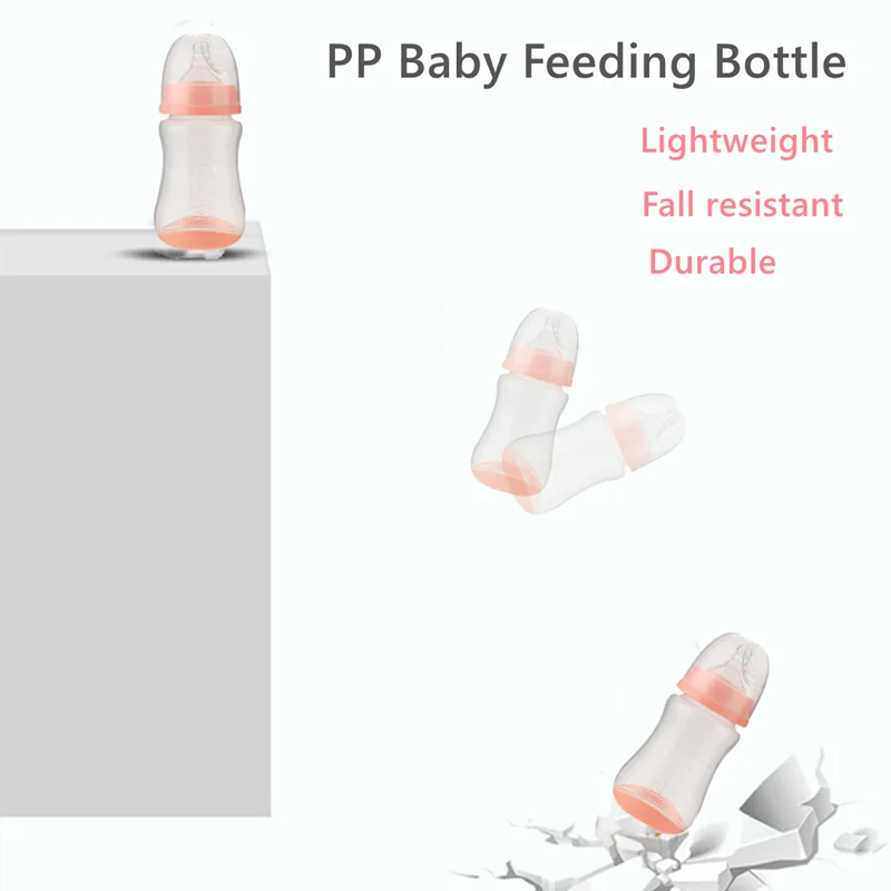 Ultra low price wholesale Bpa Free Pp/pc Baby Bottle Feeder Set 240ml Anti Colic Baby Feeding Bottle free sample