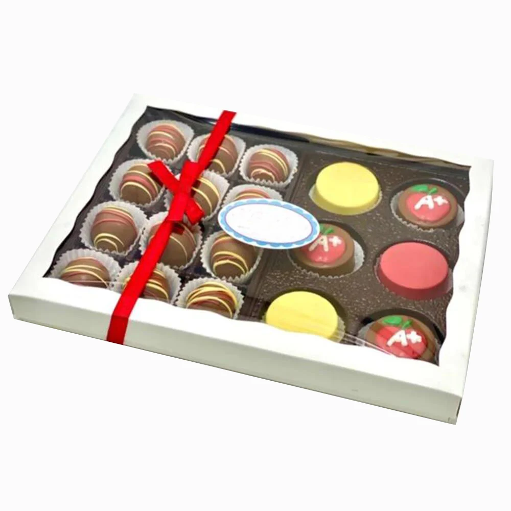 Wholesale Custom printing luxury chocolate packaging box for chocolates gift packaging with blister tray