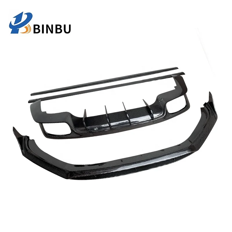 
FOR Porsche Panamera 971 carbon fiber package front lip side skirt rear lip Front and rear bumper car retrofit kit 