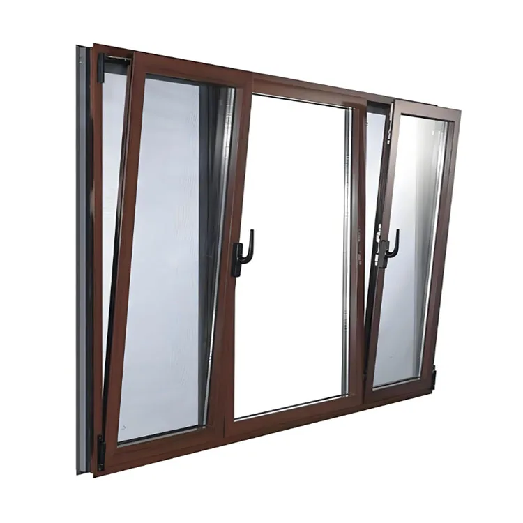 glass factory in china  aluminum frame tilt and turn windows Safety tempered Glass