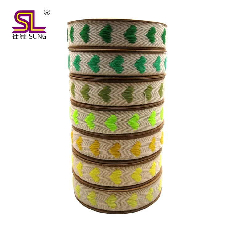 16mm Eco-friendly undyed Cotton ribbon with gold or Silver metallic 100% cotton ribbon in High Quality