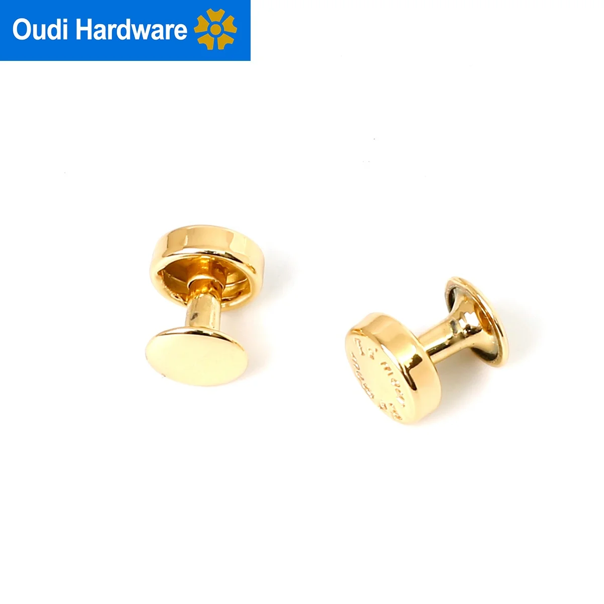 High Quality Customized Light Gold Metal Rivet for Leather Handbag