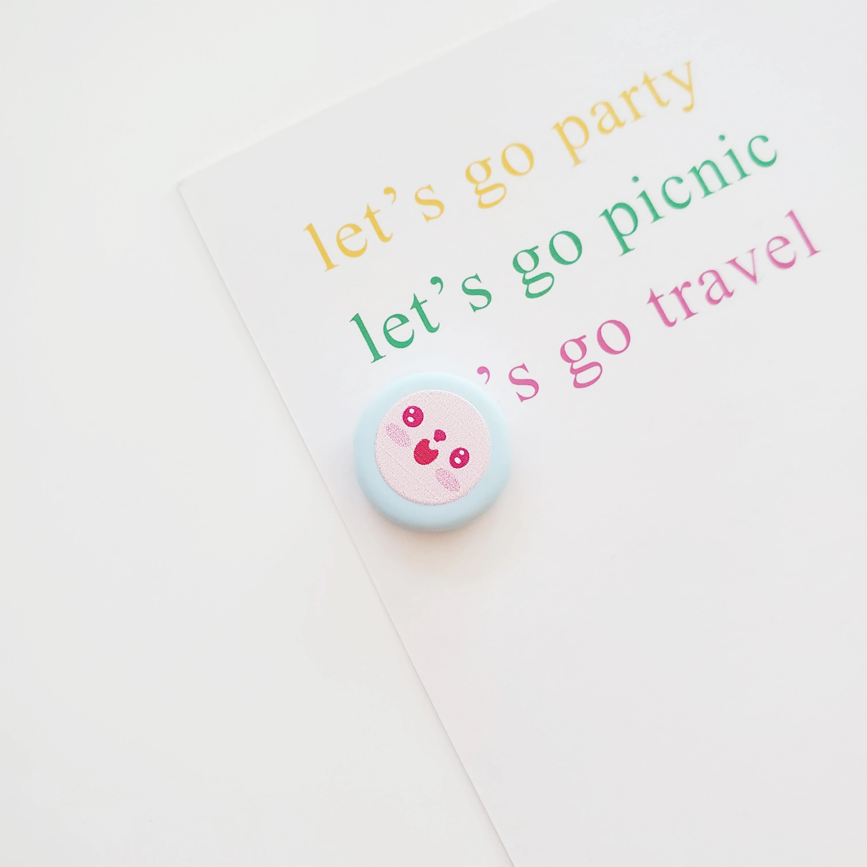 2021 Latest beads Acrylic rubber printing straight hole loose beads Polymer Clay Beads for jewelry making