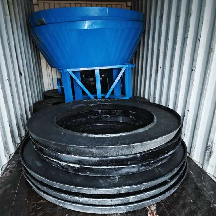 Factory Price 1200 Wet Pan Mill New Construction Gold Grinding Machine with Motor for Ore Magnetic Gravity Separator Application