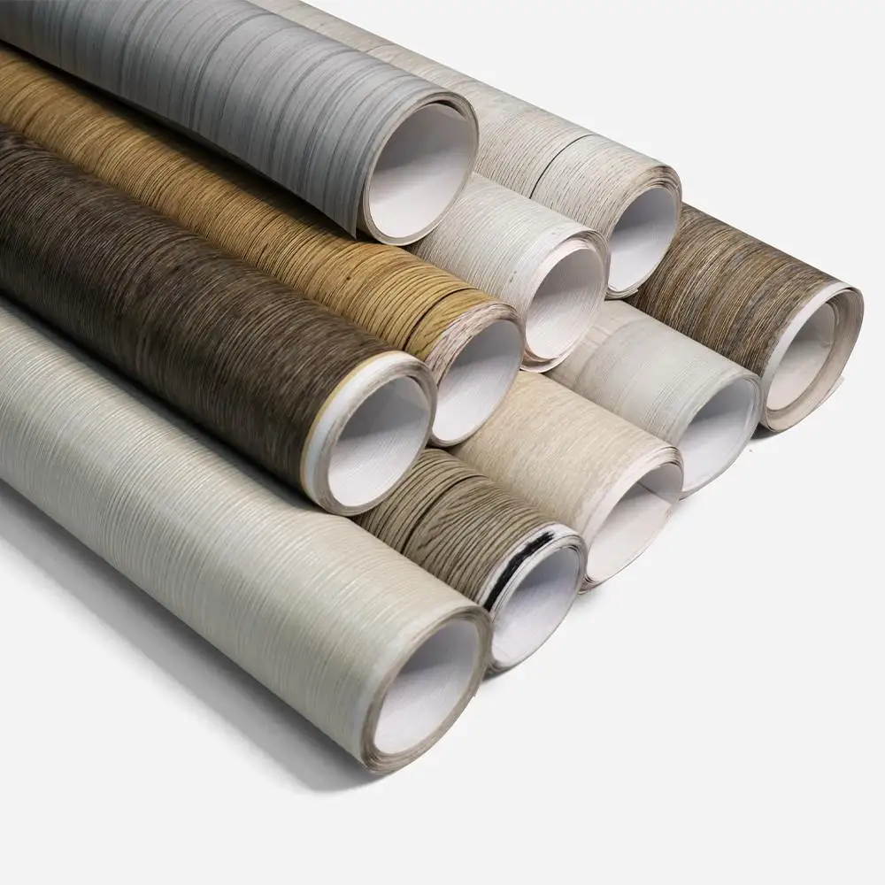 Текстурированный ламинат для кухонного шкафа, пленка из фольги, мембрана из древесного зерна, ПВХ пленка, мебель, поверхность, пленка из фольги, пленка мембрана