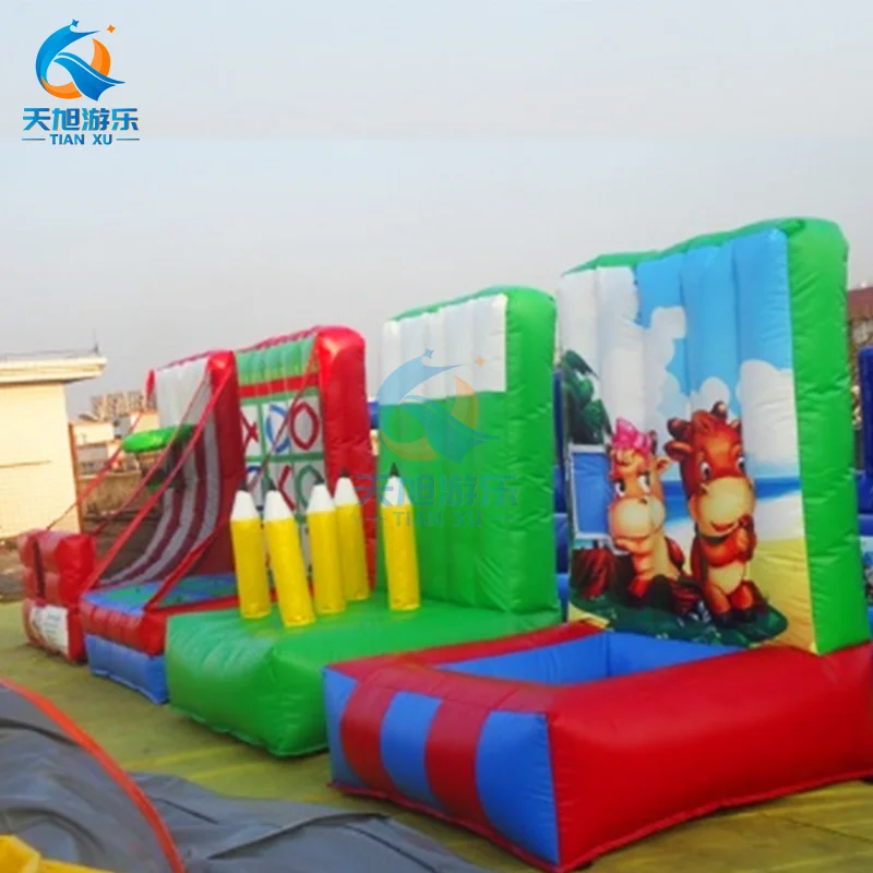 2024 Hot Inflatable Sports Games Adult Axe Throwing For Sale Pvc Inflatable Axe Throwing Game