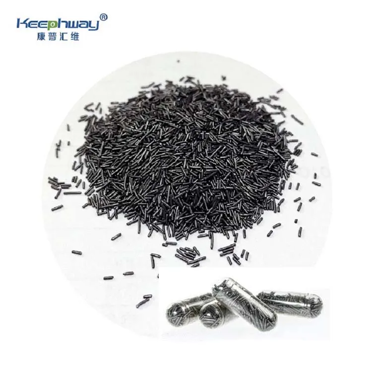 Copper oxide needle with uniform length of 3-4mm supplied by the manufacturer of copper oxide wire 1317-38-0