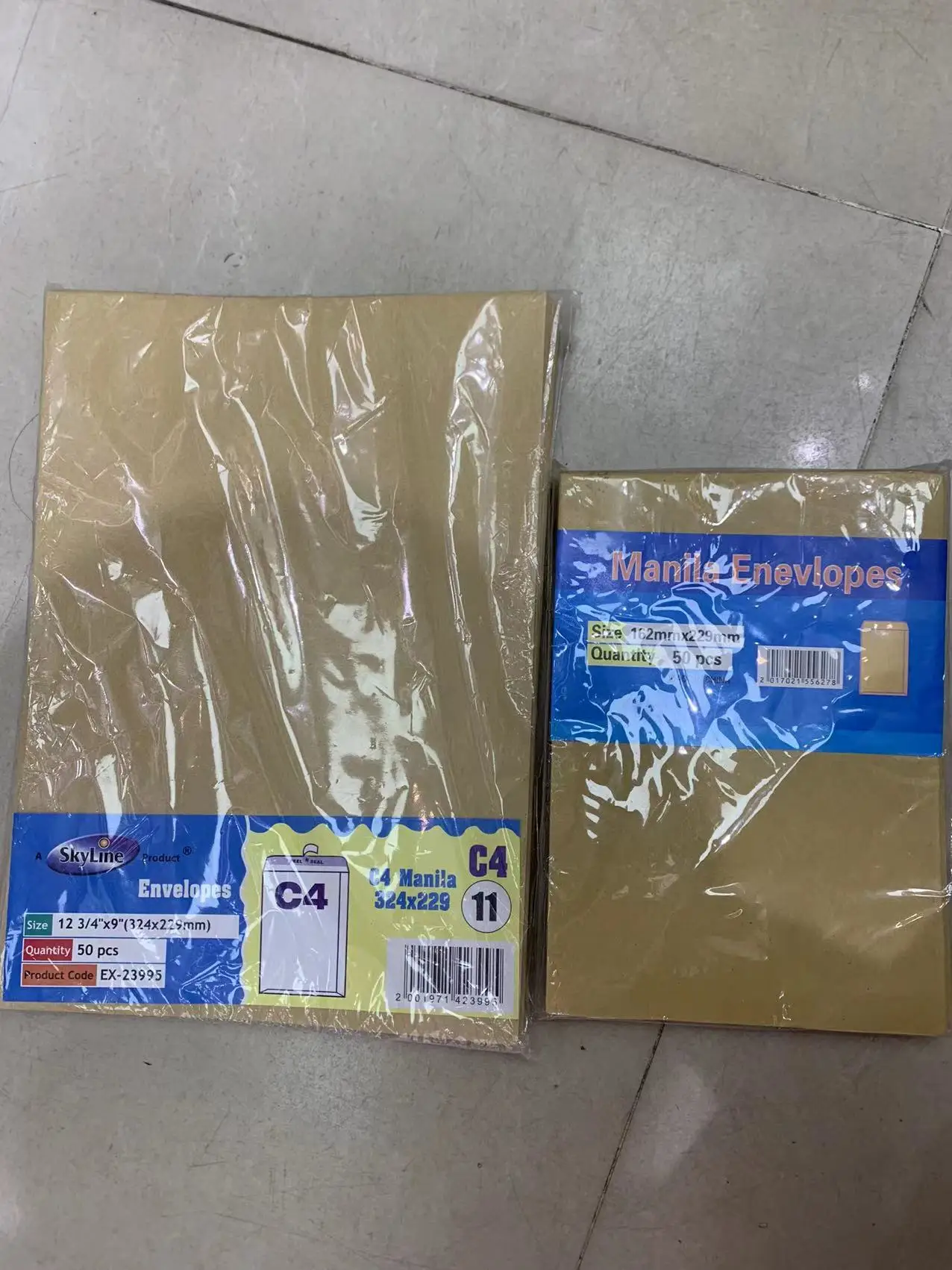 office stationery paper manila A4 C4 Plain white Envelope with sealing double-sided tape