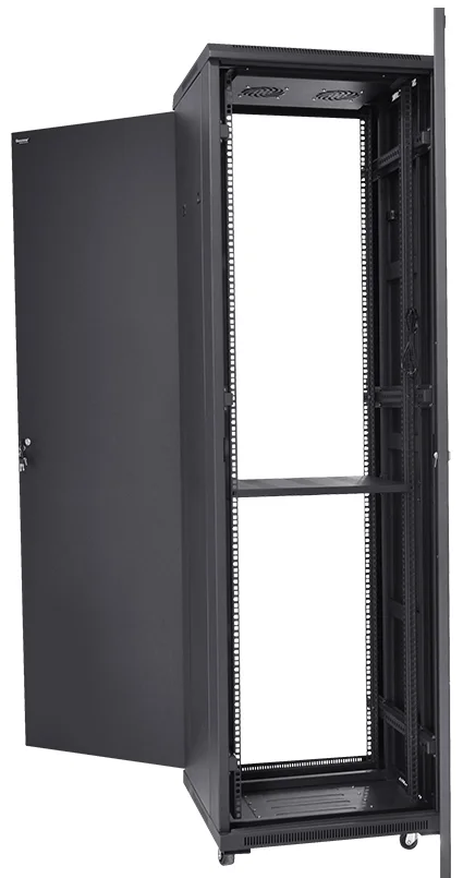 China Standard 19 Inch Data Center Server Rack 42U Floor Standing Glass Door Network Cabinet For Network Cable Management