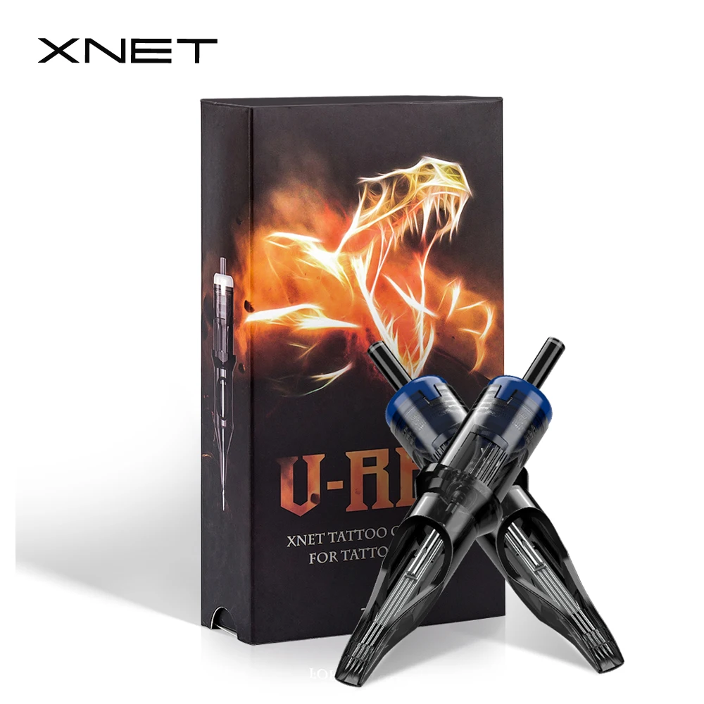 XNET 20 шт. одноразовые Премиум M1 0,35 мм Одноразовые тату картриджи иглы для картридж ручки