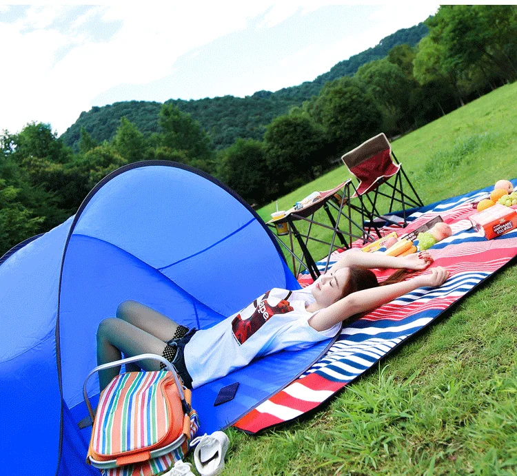 Open-In One Second Beach Tent Shade Anti UV Instant Portable Sun Shelter Pop Up