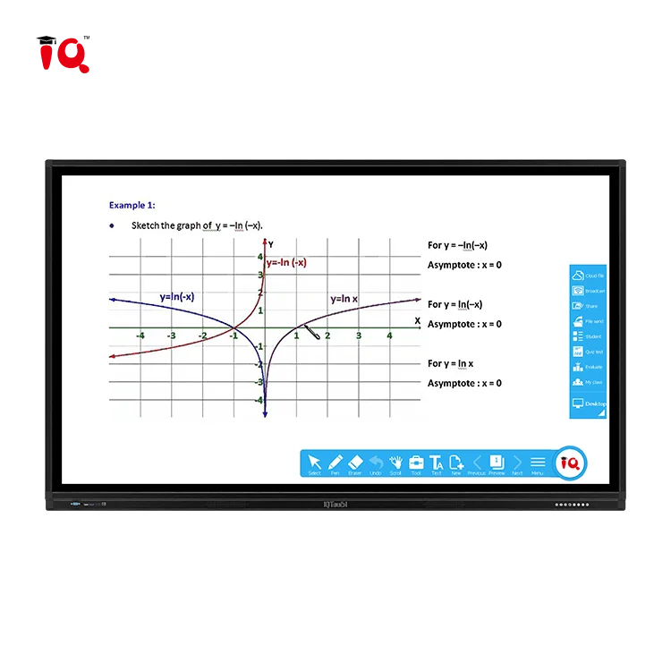 65' 75' 98' 4K Monitor Interactive Flat Panel Display Touch Screen System Price