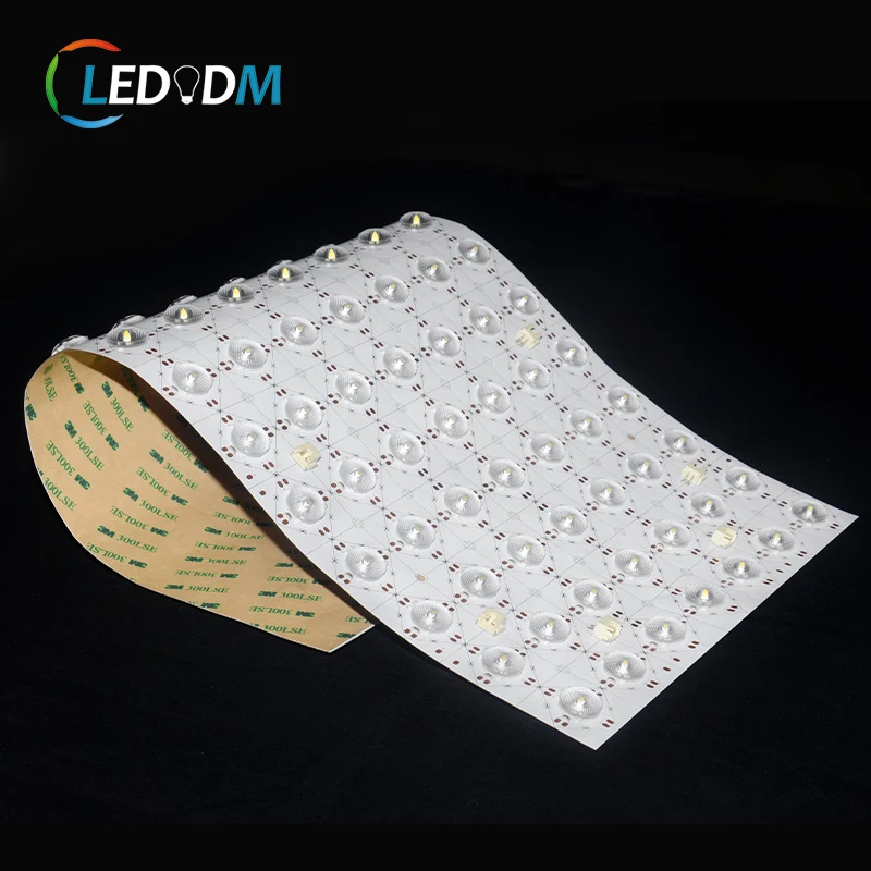 24v Led light panel 105leds/m SMD 2835 with lens 170 degree beam angle Flexible LED Sheet light for  Light box  countertop