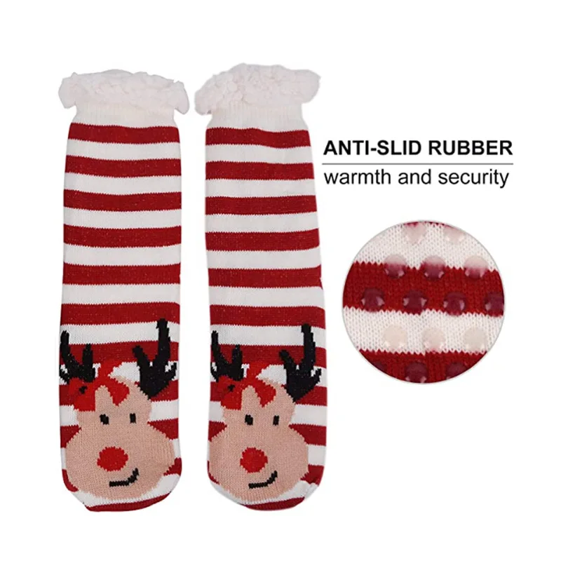 Fuzzy Fluffy Socks Womens Winter Christmas Gift Warm Plush Home Sleeping Soft Female Thermal Floor Socks