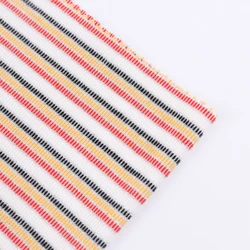 2021 new design colorful micro rib 100% polyester stripe jersey knit fabric