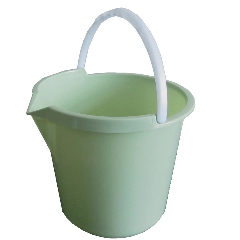 Good quality 10L plastic bucket With Handle Water Washing Bucket