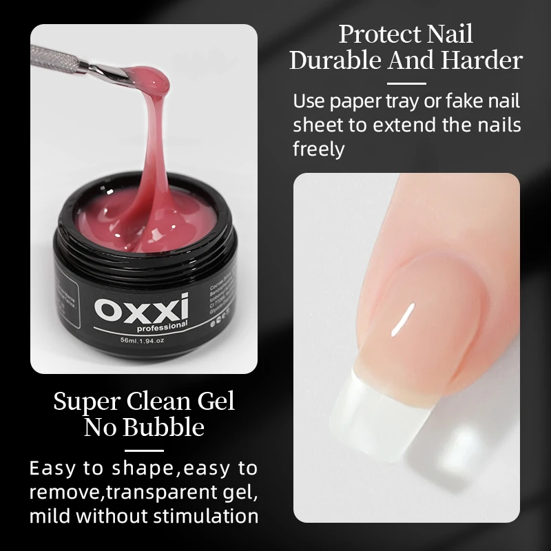 oxxi Brand Proficional Gel Polish Poly Nail Gel With UV Lamp Manicure Pedicure Acrylic Gel Nails  Nail Extension