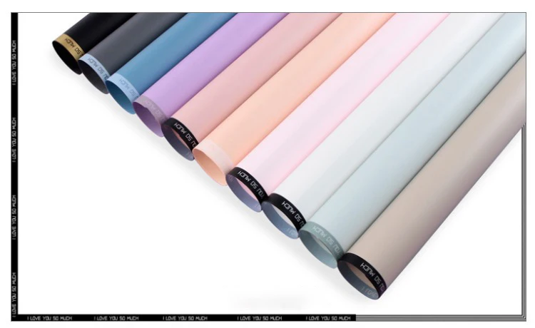 Бумага Han Su матовая Водонепроницаемая Цветочная упаковочная бумага для цветочного магазина индивидуальная