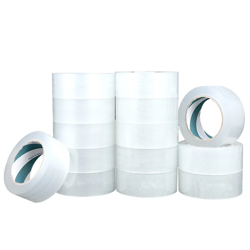 Transparent tape wholesale large roll width 45mm plastic high adhesive single-sided adhesive paper 6cm