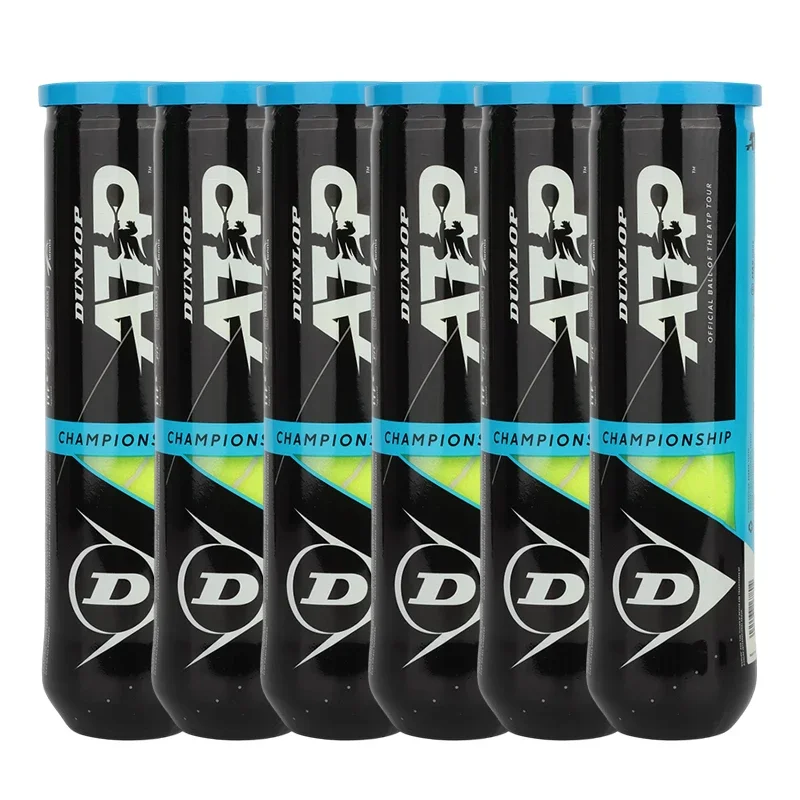 Original Tennis Ball DUNLOP 6 Tubes 24 Balls Professional Competition Training Tenis Club Tour  ATP Championship Tennis Balls
