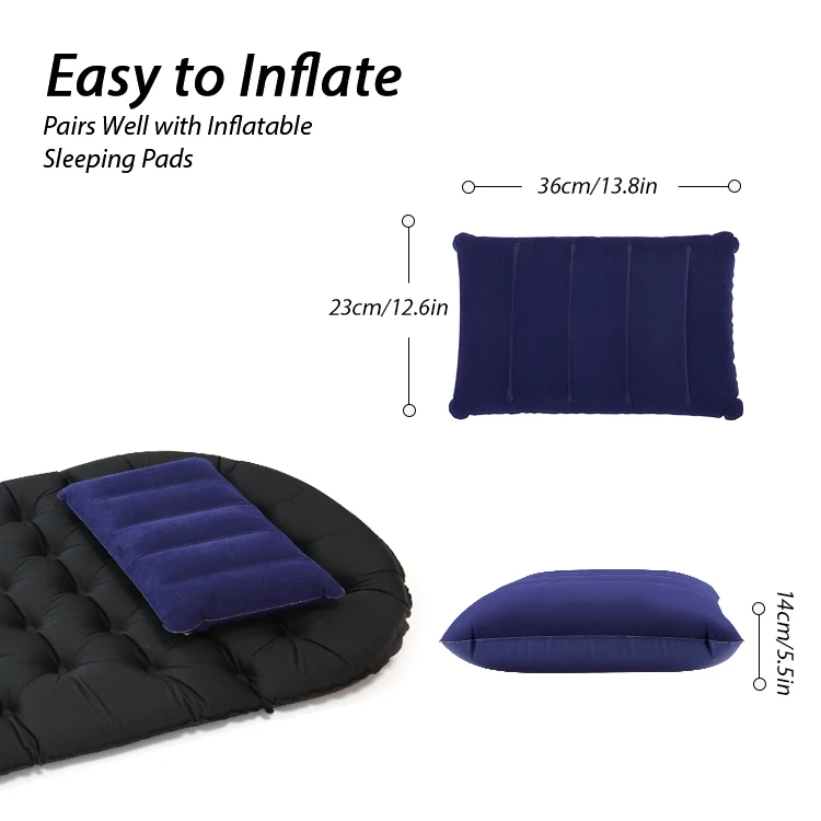 KingGear Cheap Lightweight Environmentally Friendly PVC Square Travel Inflatable Camping