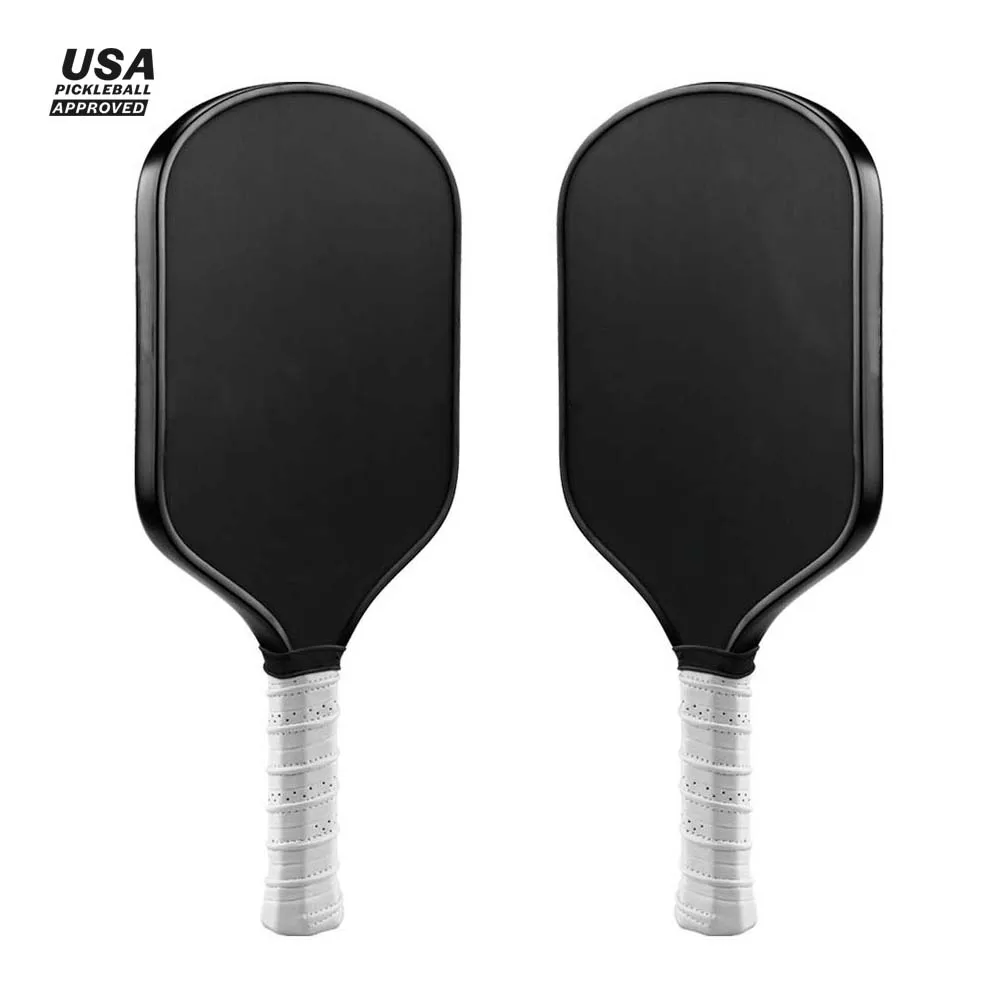 Wholesale honeycomb PP core USAPA approved set of rackets racquets custom pickleball paddle Carbon Fiber Glass fiber