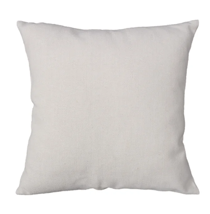 High quality Blank sublimation square shape linen pillow cover 40*40cm Diy printing pillow case