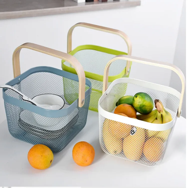 cheap price  wire baskets  metal wire  mesh  fruit food  basket