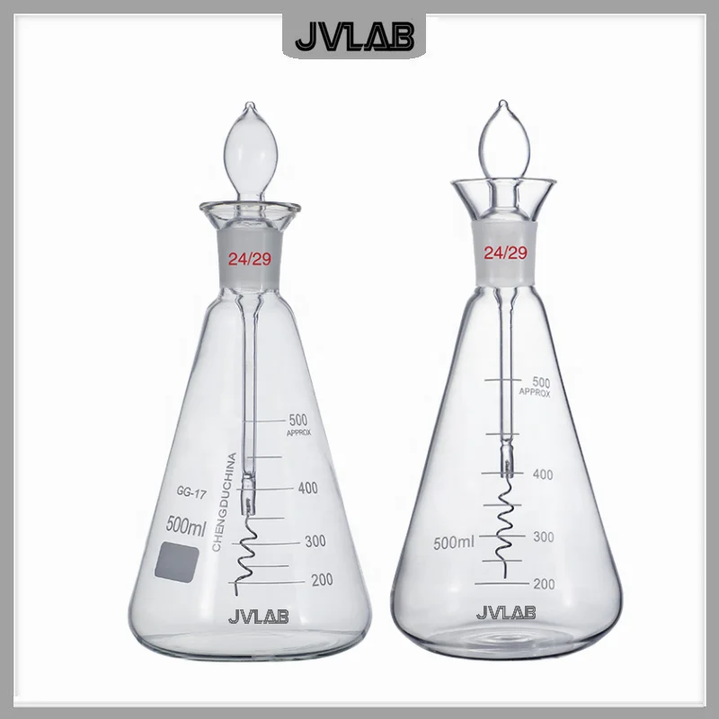 Quartz Conical Laboratory Equipment Flasks Platinum Wire oxygen Quartz Glass Bottles Conical Flask 250ml 500ml 1000ml