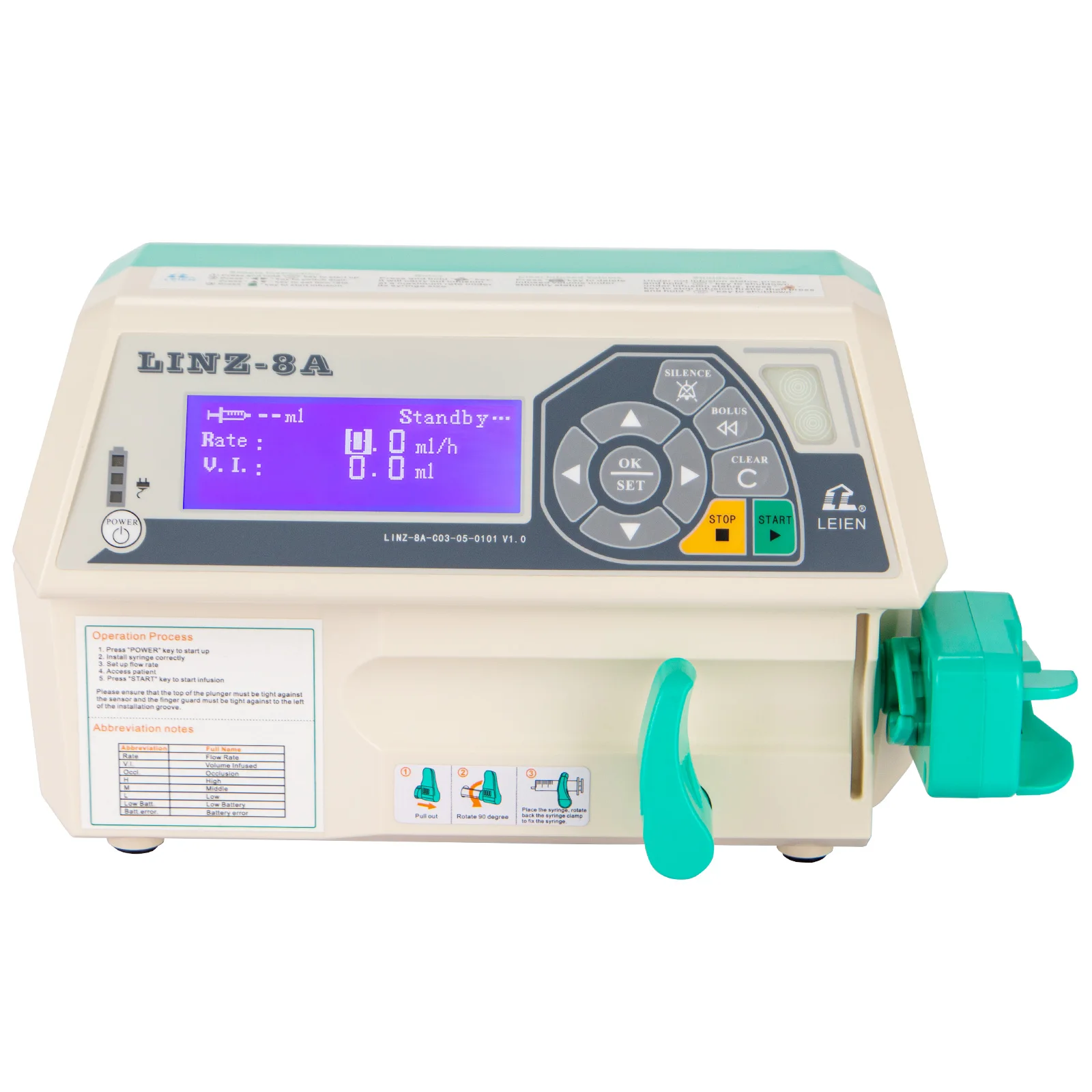 Hospital Infusion Pump Syringe Pump For Icu